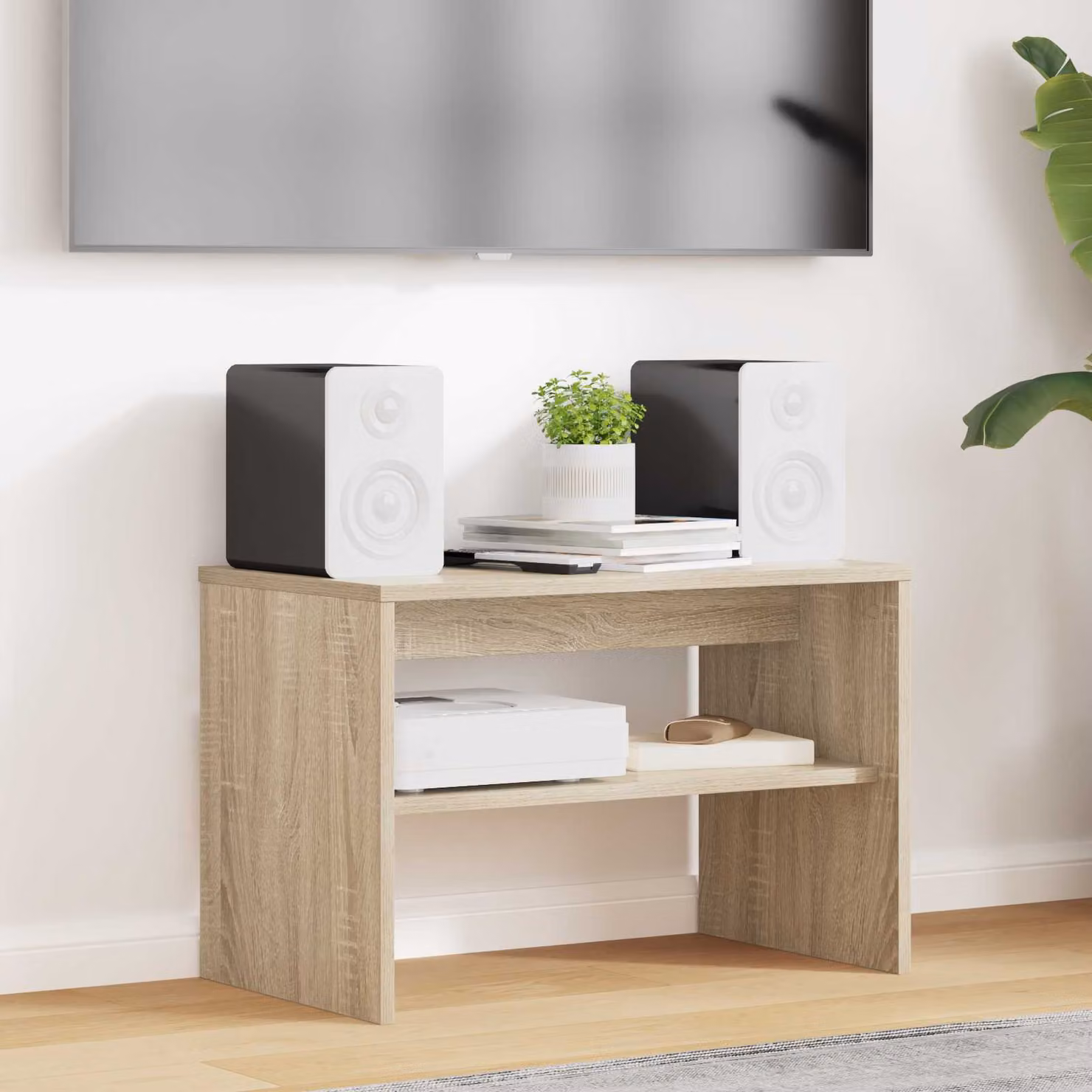 Mobile TV vidaXL in legno ingegnerizzato color rovere sonoma, L 60 x P 35 x H 40 cm