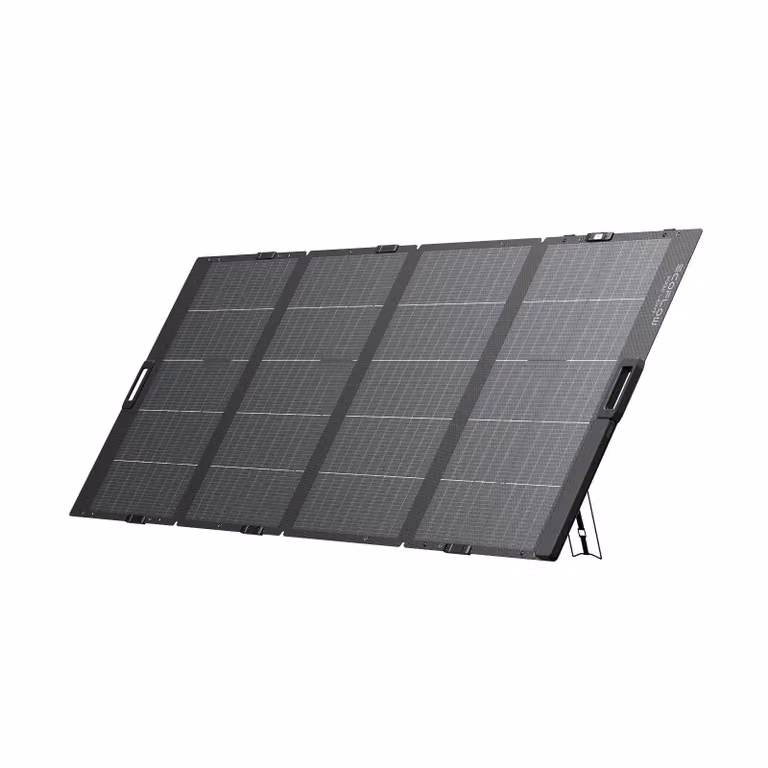 EcoFlow Pannello portatile leggero 400 W, design bifacciale Efficienza di conversione fino al 25%, cella tipo N, supporto regolabile, XT60 integrato