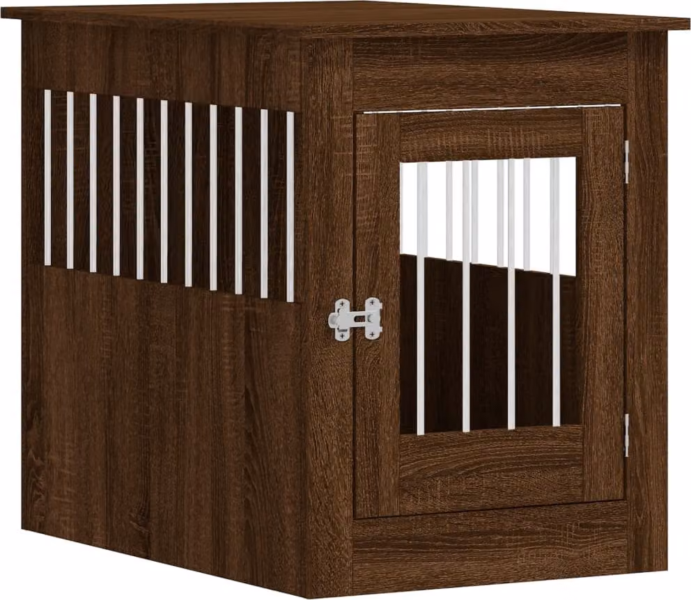 Gabbia Cani Arredamento Rovere Marrone 55x80x68cm Multistrato