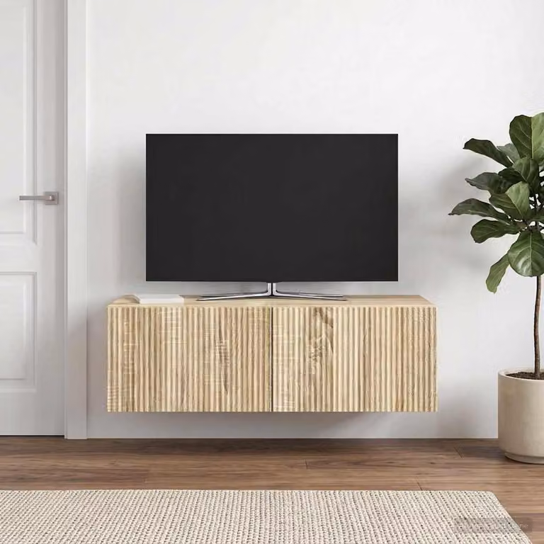 vidaXL Mobile Porta TV da Muro Moderno in Rovere Sonoma, L 98 cm x P 41 cm x H 30 cm