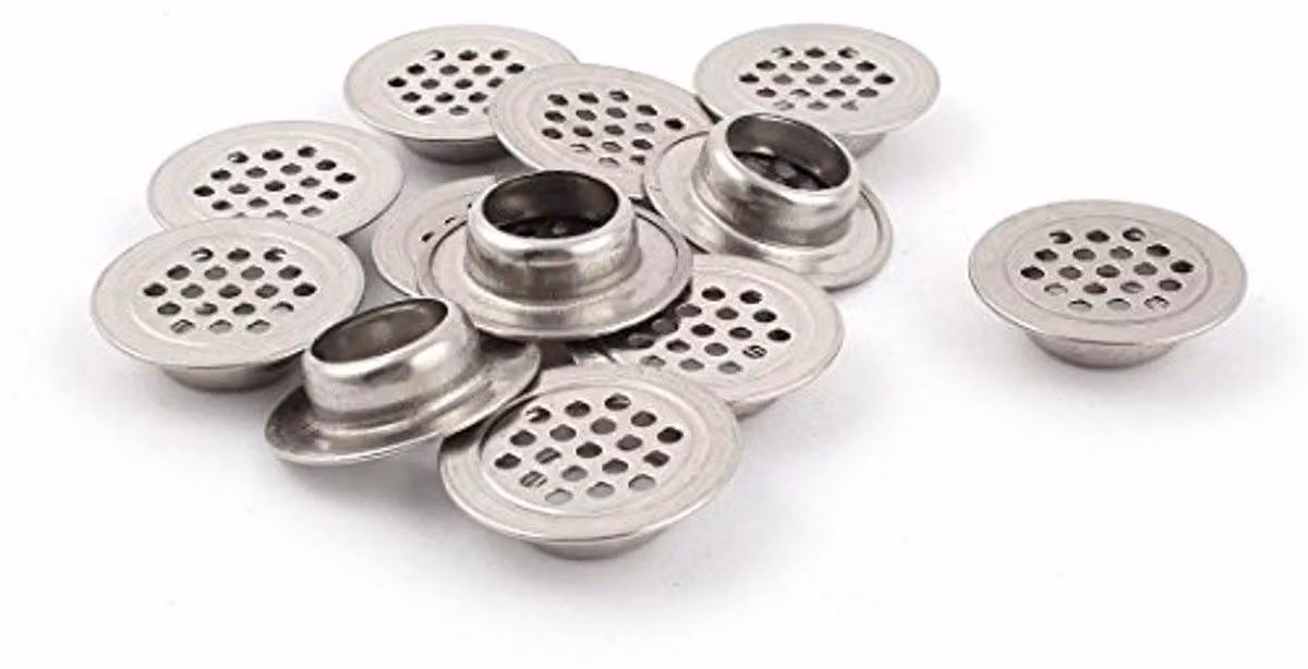 Sourcingmap A14100700UX0514 - 12 scarichi per lavelli da cucina e lavabi - acciaio inossidabile - diametro 3 cm