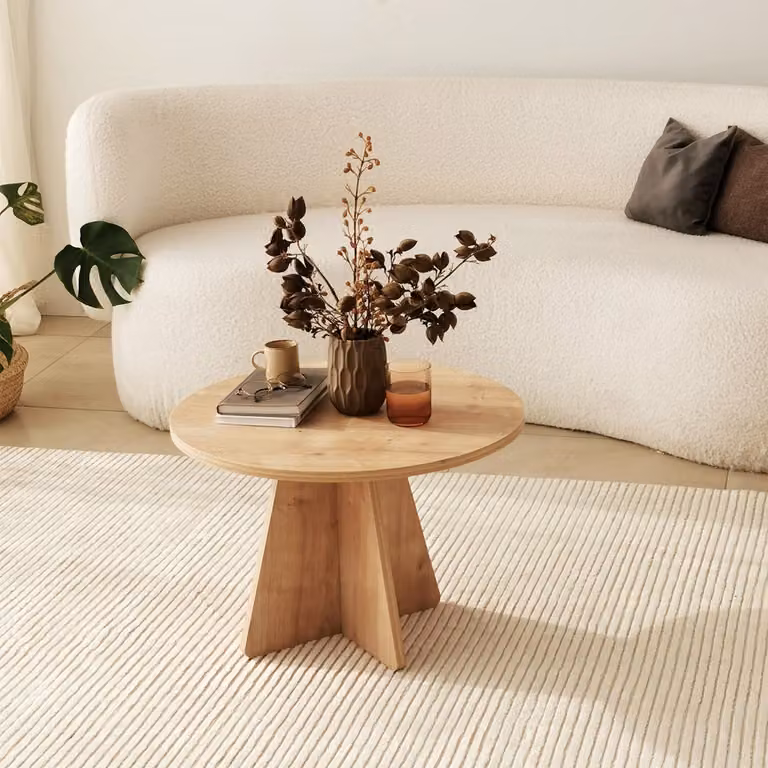 Skye Decor, Mushroom - Sapphire Oak, Tavolini, Sapphire Oak, 60 x 40 x 60 cm