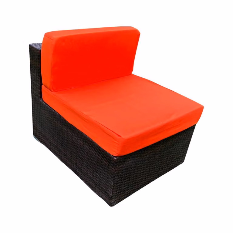 Bello Giardino | Set di federe - 70x70 cm + 70x30 cm - Resistenti alle intemperie - Arancione - 2 pezzi
