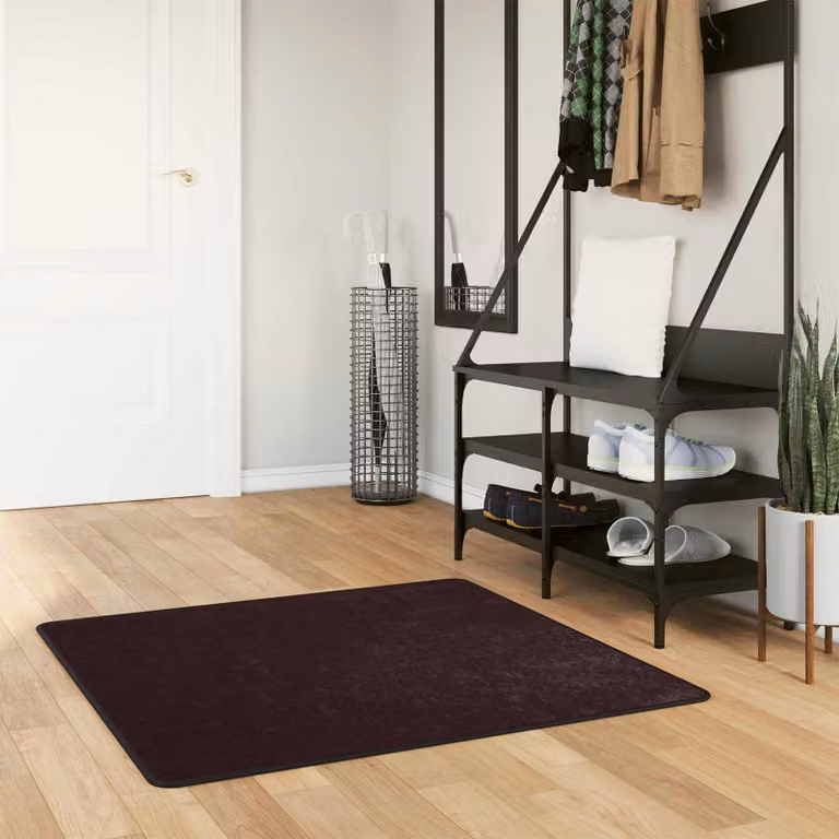 Tappeto Runner vidaXL MARSA Antracite, Lavabile e Antiscivolo, 100 x 100 cm, Poliestere e PVC