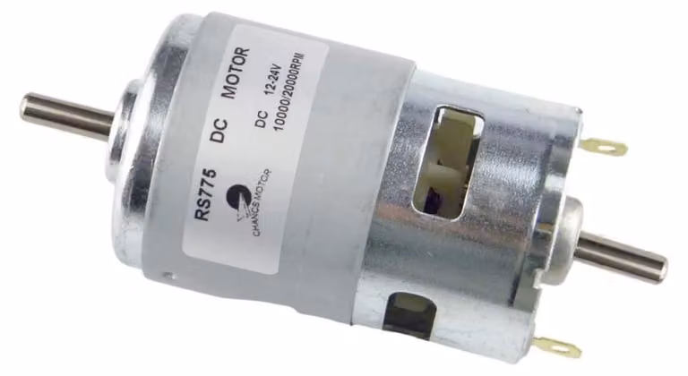 Motore a corrente continua a doppia uscita, 12V/24V, 10000/20000 RPM, motore con riduttore