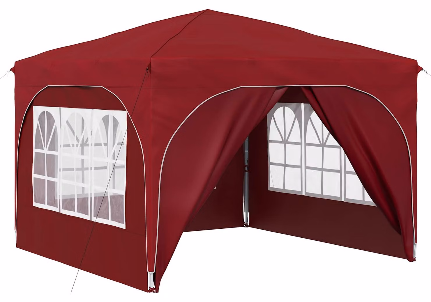 Tenda per feste a pop-up 290 x 290 x 245 cm Borgogna
