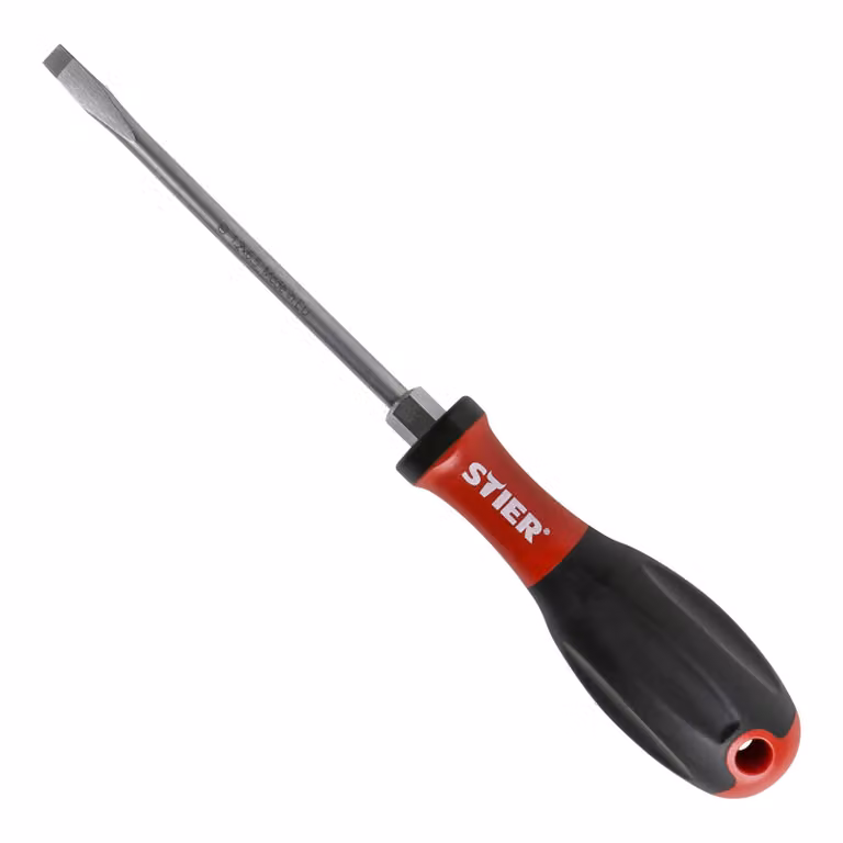 Cacciavite piatto STIER con impugnatura 3K + chiave esagonale / larghezza lama piatta x spessore lama piatta 5,5 x 1,0 mm, cacciavite, cacciavite piatto