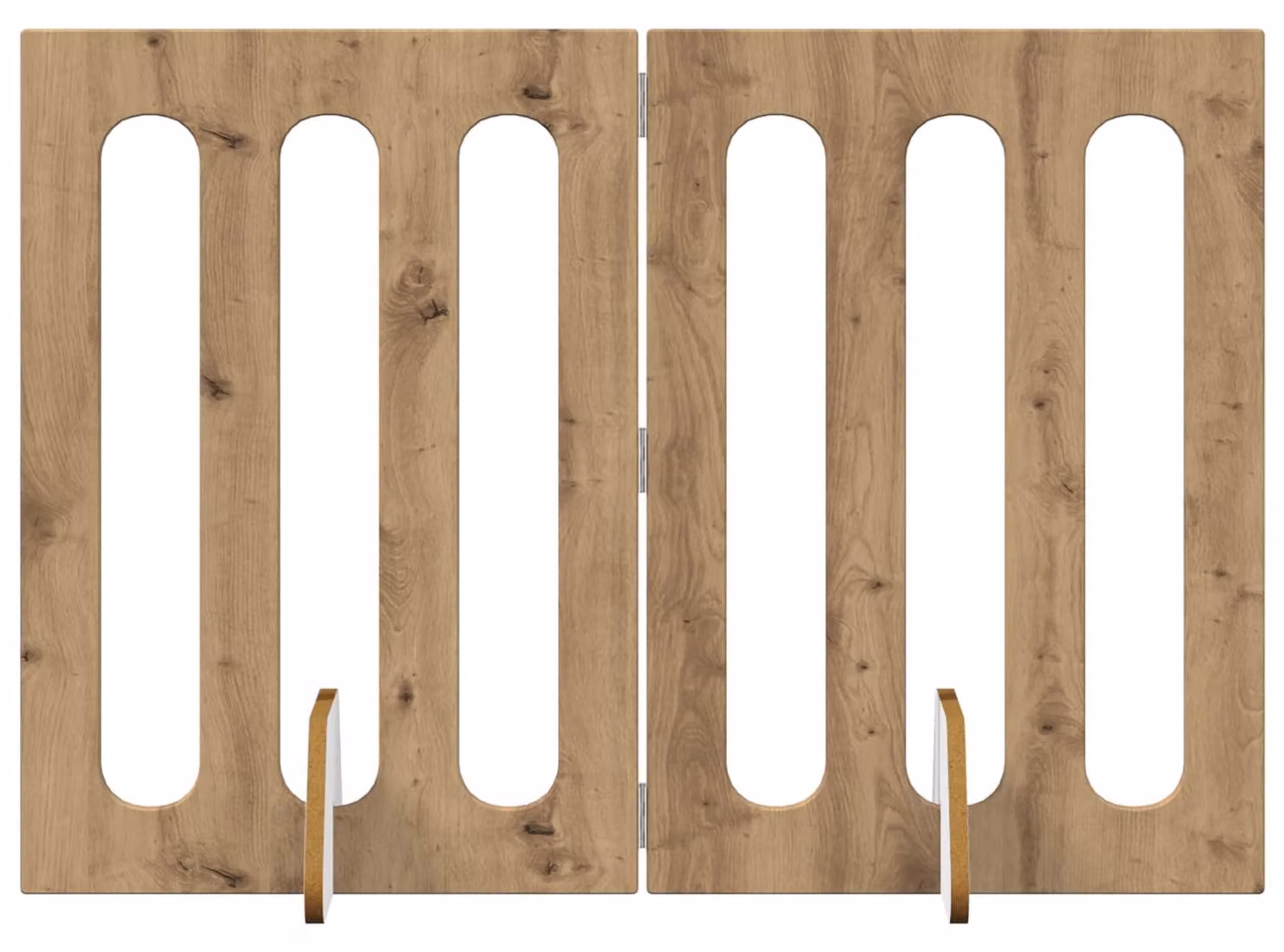 Recinto pieghevole per animali 2 pcs Rovere Artigianale