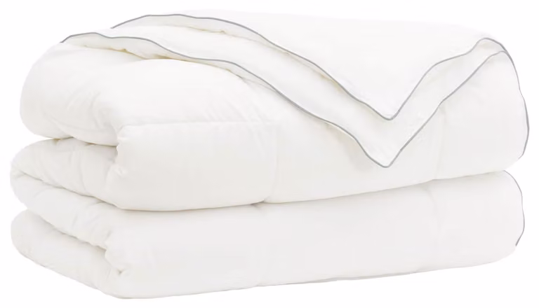 Copertura per letto 140x200 cm, adatta a tutte le stagioni, 200+300 GSM, colore bianco