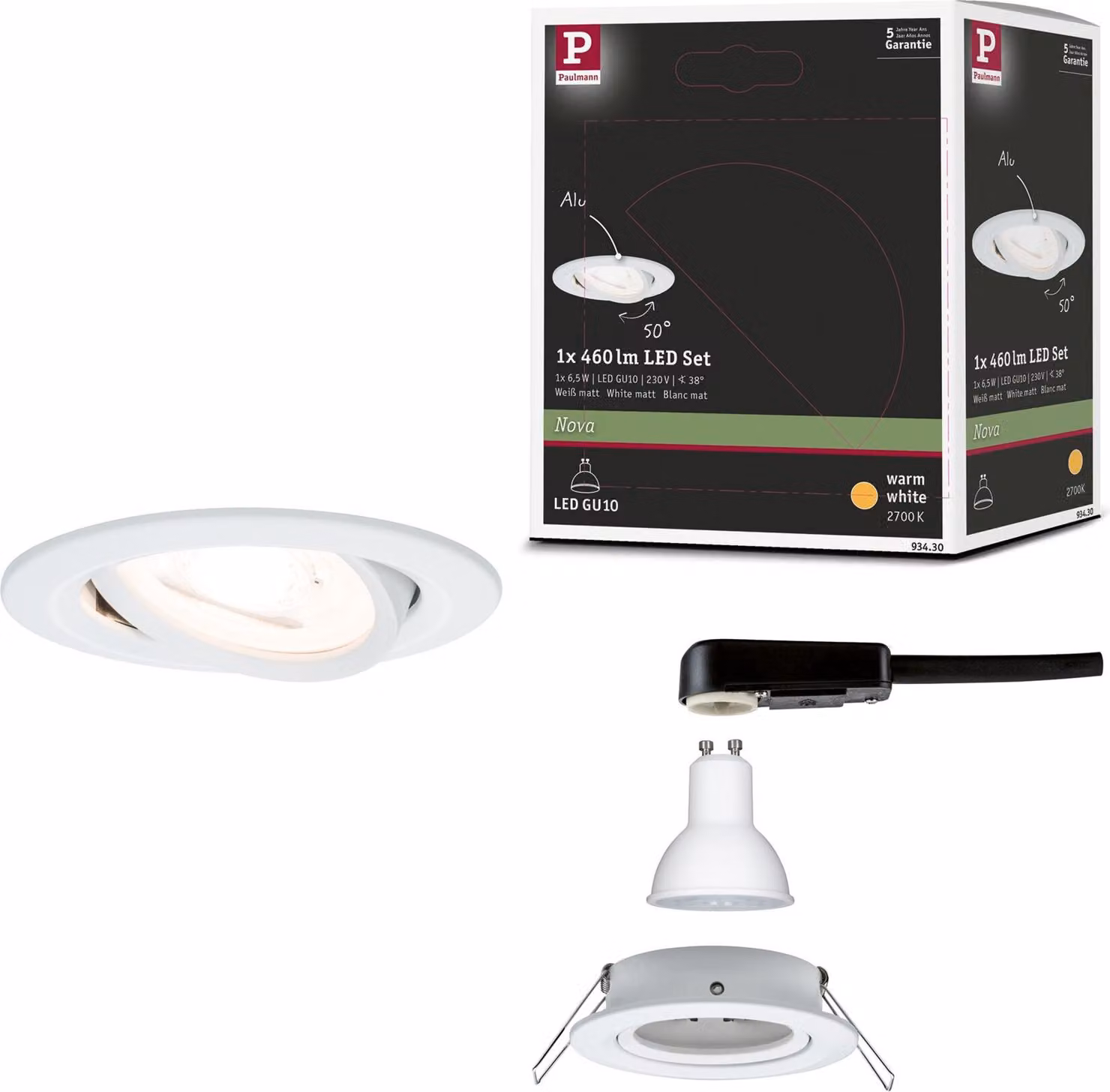 Paulmann Luce da incasso LED Nova orientabile