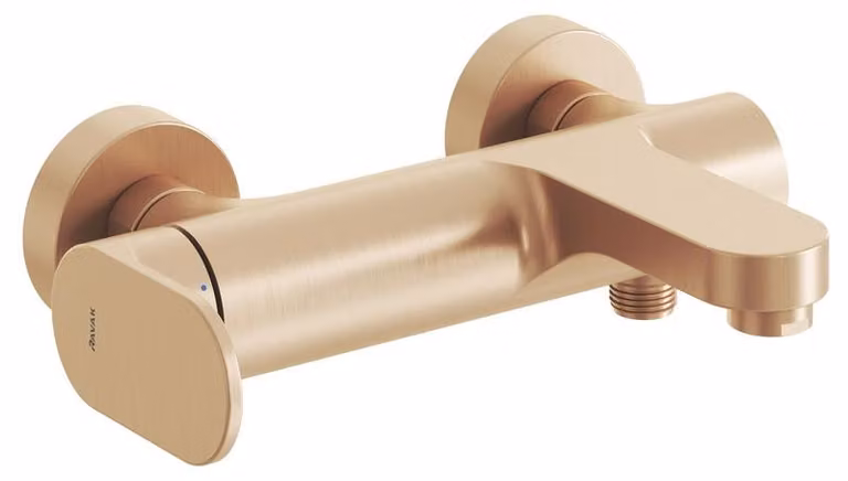 Rubinetto per vasca da bagno a parete Ravak Eleganta EL 022.60RGB senza set doccia, oro rosa spazzol