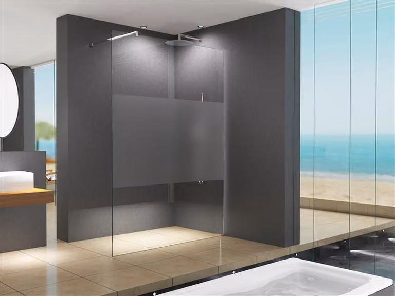 Glaszentrum - Hagen 98x200cm Schermo doccia "EVA" - Cabina doccia Strisce satinate