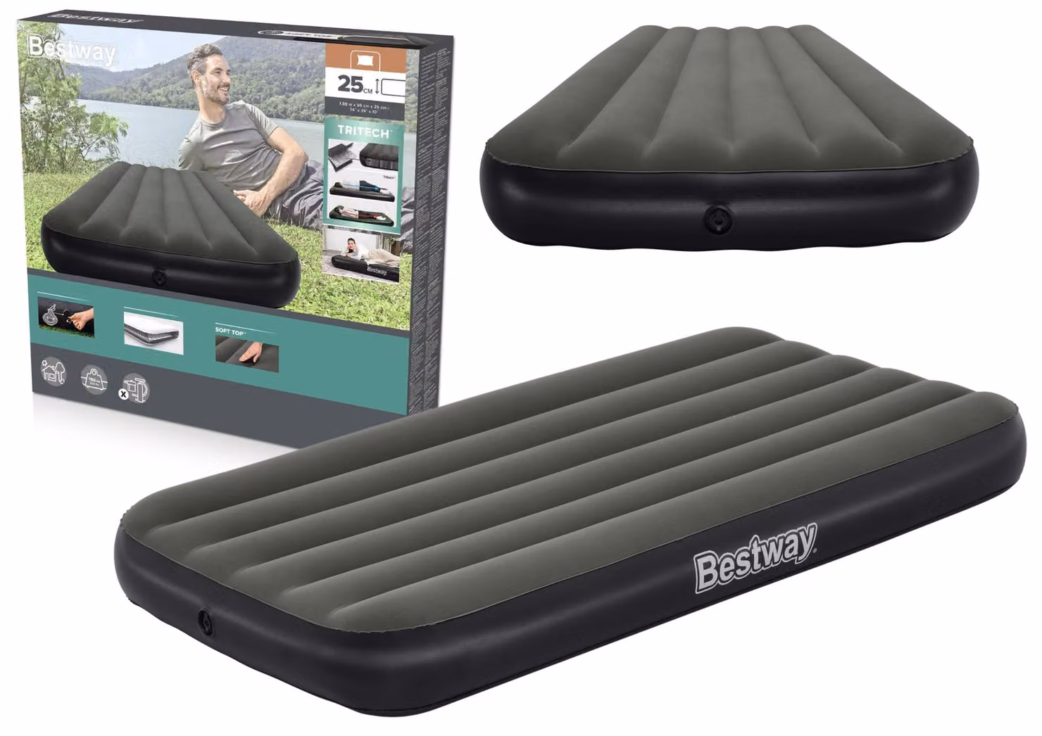Materasso Gonfiabile Singolo 188x99x25 Cm Bestway 6713l
