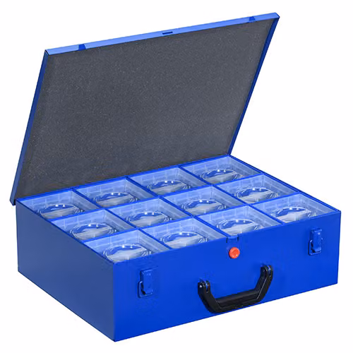 valigetta metallica per minuteria EuroPlus Pro M 44XH-12L blu