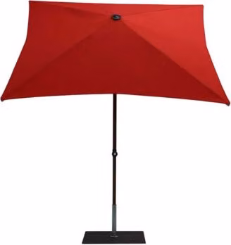 Ombrellone a palo centrale Trend Wood diametro 300 cm Made in Italy - Rosso