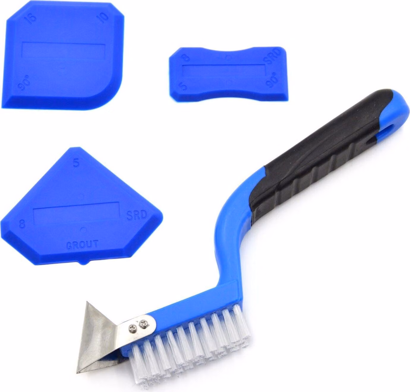 GEKO Spatola in silicone con spazzola, set di 4 G30143