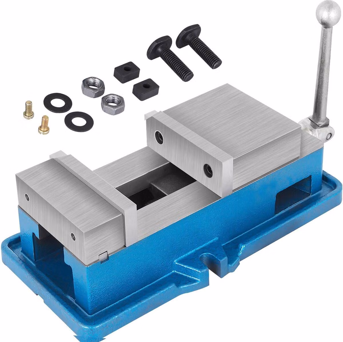 Morsa da banco non girevole con bloccaggio per fresatura, morsetto di precisione da 4 pollici, larghezza 100 mm, morsetto per trapano a colonna, apertura ganasce 4 pollici per fresatrici di finitura, trapani, parti di precisione