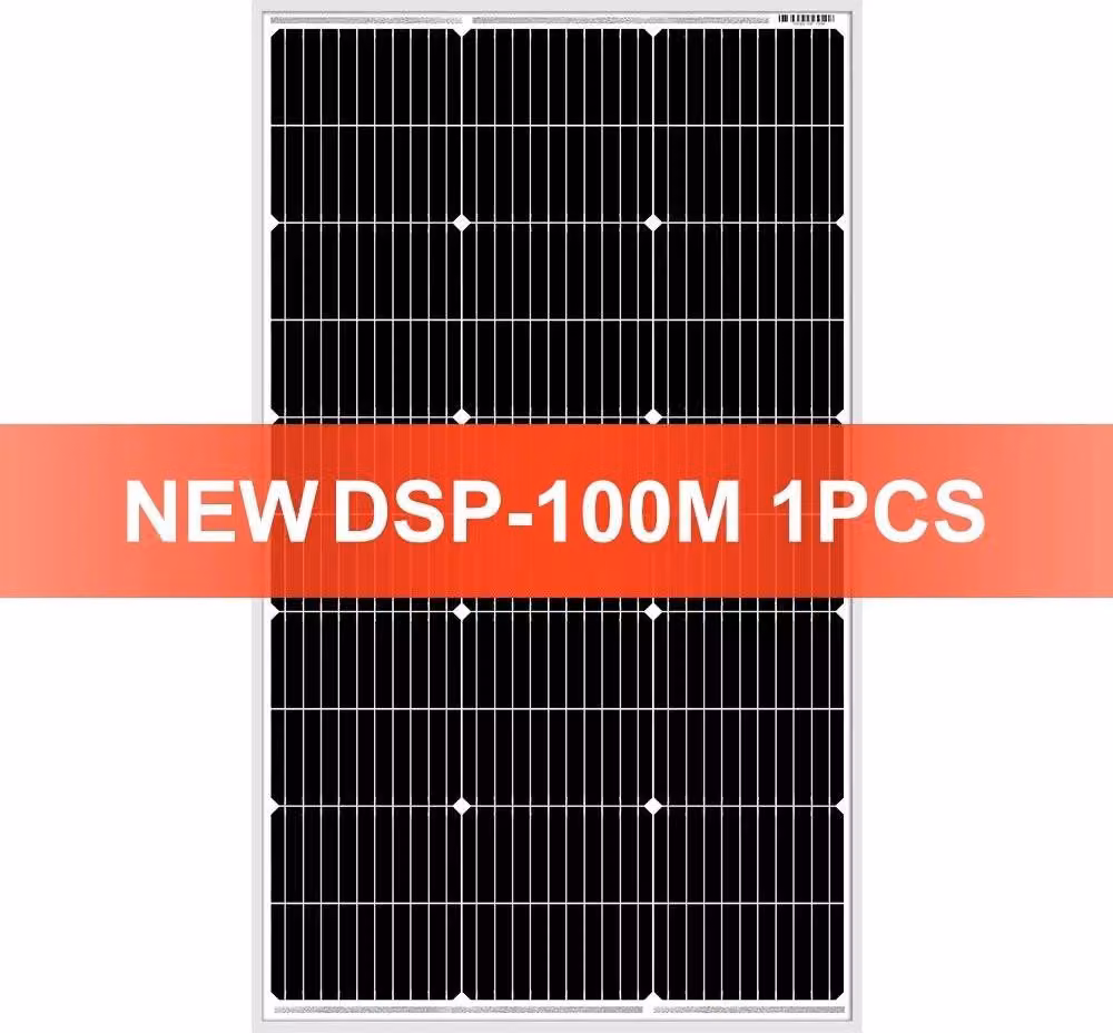 Pannello solare, struttura monocristallina, design compatto, pannello da 100W 1 pezzo