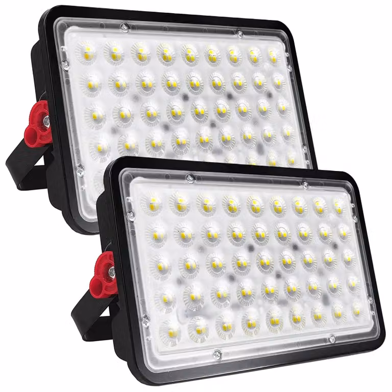Fari a LED da 100W, confezione da 2, 10.000 lumen, grado di protezione IP66, temperatura di colore 6500K