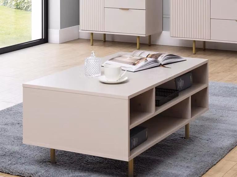 Tavolino STELLA - cashmere / oro