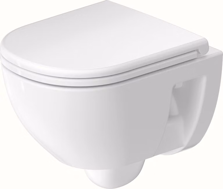WC suspendu Duravit D-Code Compact, à fond creux, rimless, 370x480x360mm, blanc brillant, 2515090000, 2515090000