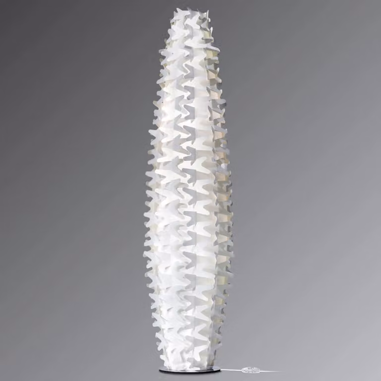 Slamp Lampada da terra di design CACTUS, Bianco / Opale, Soggiorno / Sala da pranzo, Plastica, Design, Lampada da terra