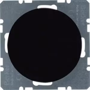 Berker 10092045 Tappo cieco con elemento centrale nero lucido Berker R.1/R.3