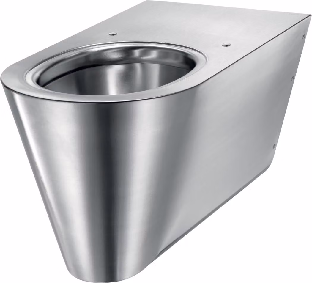 Delabie WC 700 S wandh. Anschl. von hinten Edelstahl Werkstoff 1.4301 satiniert - Barrierefreie Ausführung