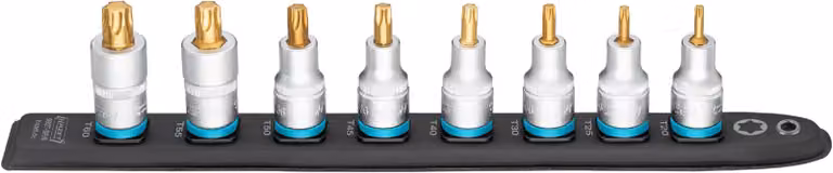 SmartRail 12,5 mm (1/2) Torx® (T20 - T60) Set da 9 pezzi