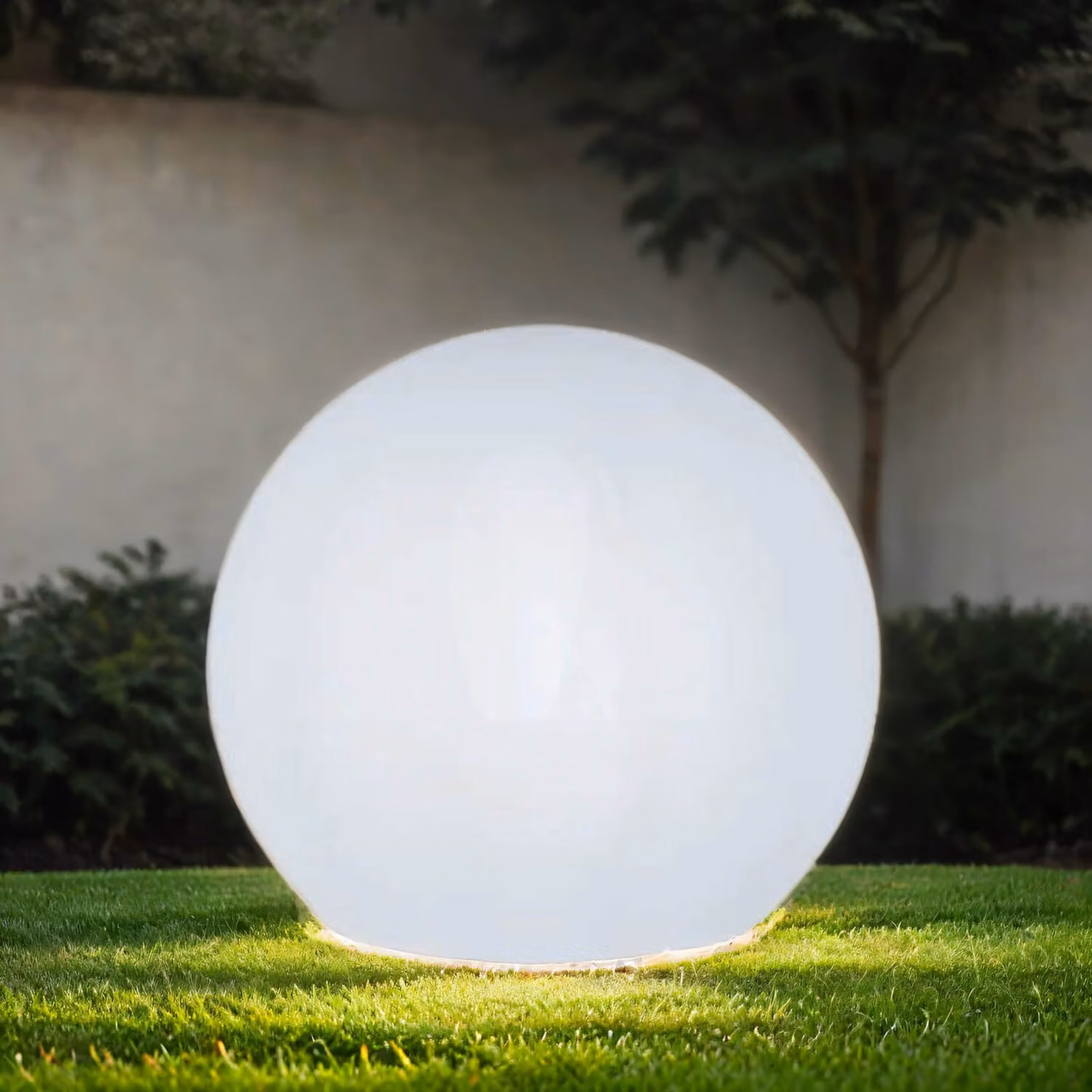 Lampada a globo a batteria Solar LED dimmerabile telecomando + cambiacolori RGBW Ø 40 cm rotondo bianco IP65 luce a globo giardino terrazza