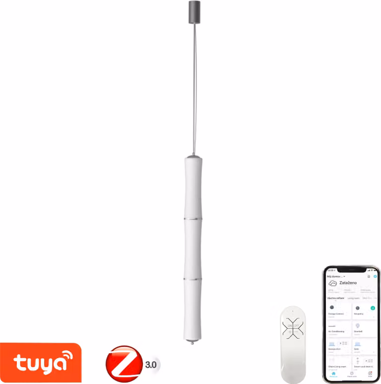 Immax NEO BAMBOOS Apparecchio a sospensione intelligente 135cm 45W bianco Zigbee 3.0