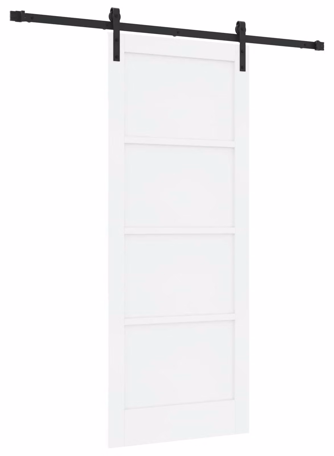 Porta scorrevole Bianco e Nero 83 x 202 cm