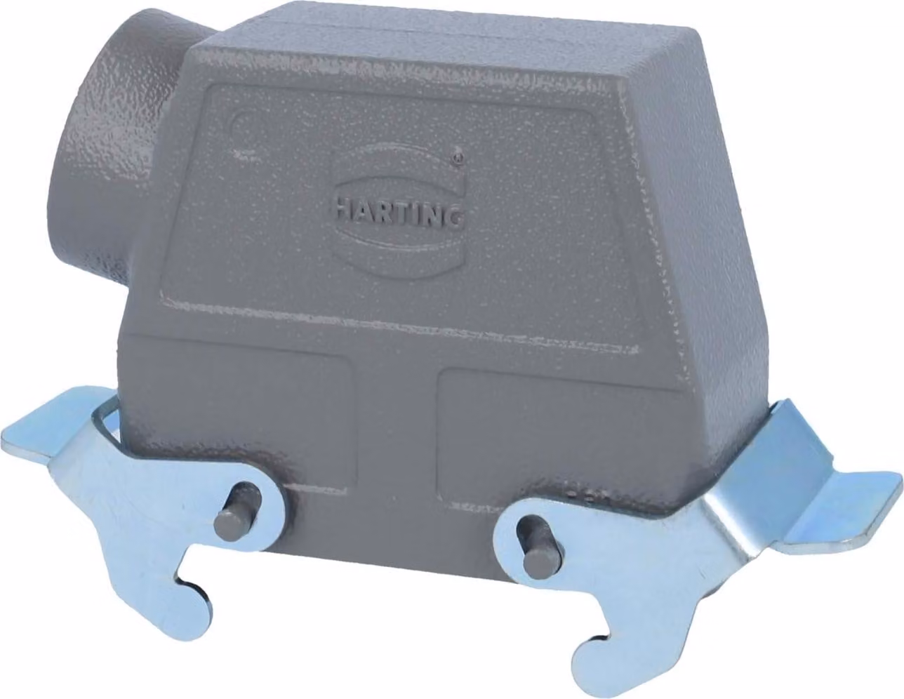HARTING Han 16B Custodia con manicotto alta, 1xPG29 uscita cavo laterale, con 2 staffe trasversali Vite PG29 Area di serraggio