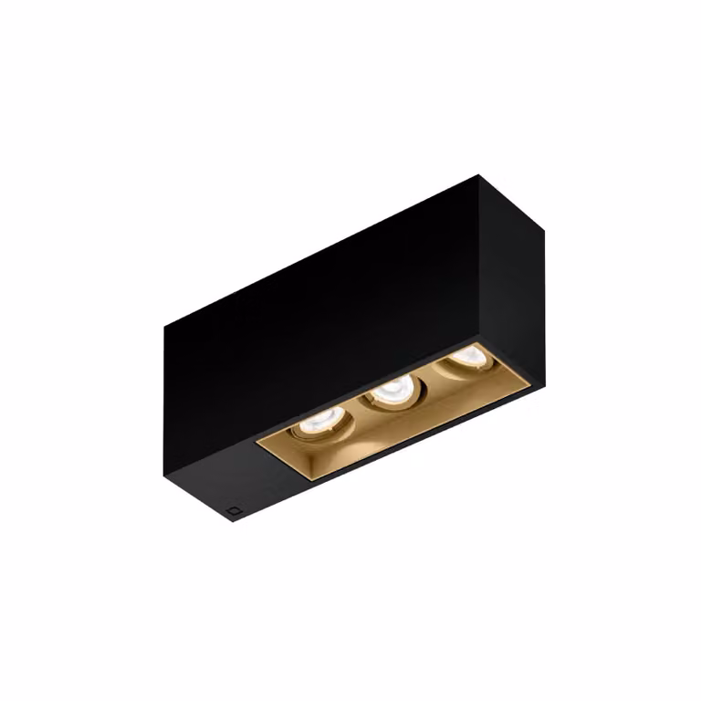 Wever & Ducré Lighting Faretto da incasso Plano petit 3.0, dimmerabile, Nero, Corridoio, Alluminio, Moderno, Plafoniera