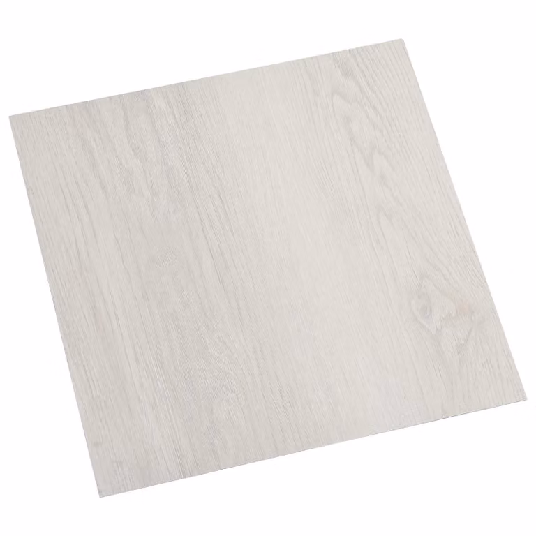 Plance per pavimentazione autoadesive vidaXL effetto legno beige chiaro in plastica L: 30,5 cm, P: 30,5 cm, H: 5,57 cm