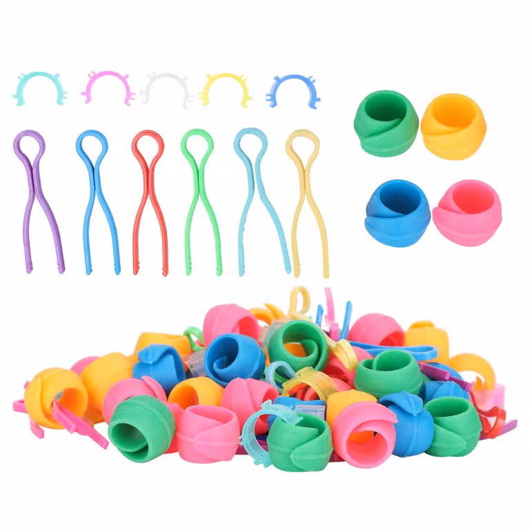 Clip porta bobina, clip porta bobina in silicone, clip di fissaggio bobina, clip huggers bobina, clip bobina filo, clip raccolta bobina