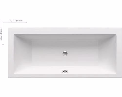 RAVAK FORMY 01 170 x 75 cm bianco neve C691000000
