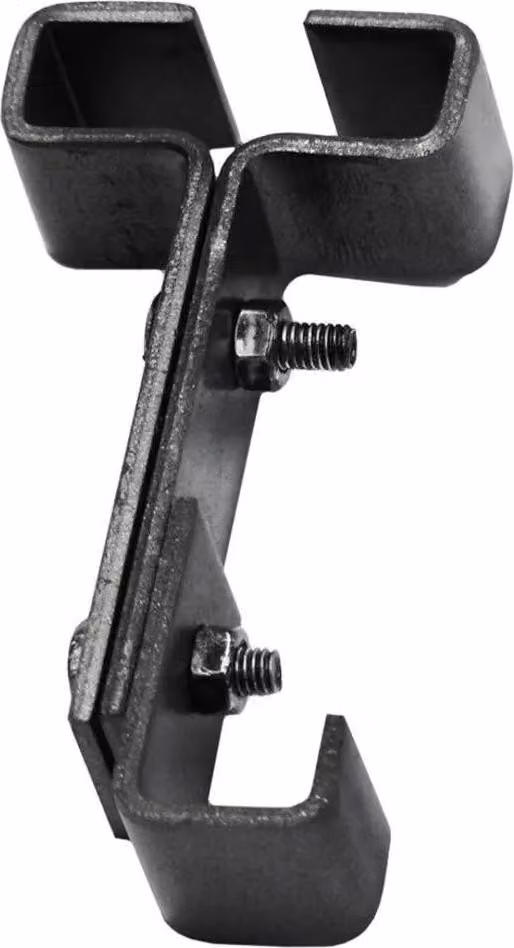 Staffa EDM IPN 10 supporto zinco nero (10 x 5,5 cm)