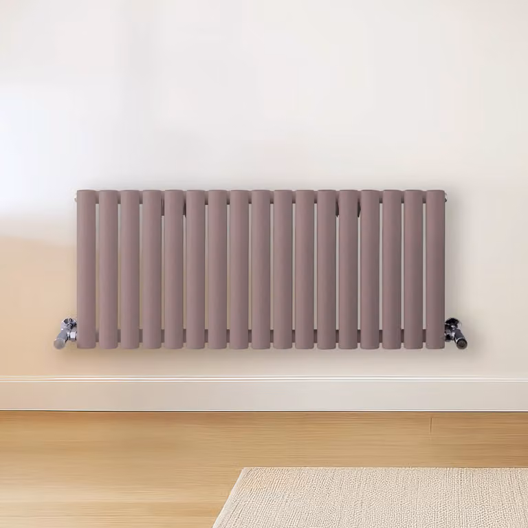 Radiatore di Design Orizzontale Viola (Dahlia Viola) - 400mm x 1000mm - Pannello Doppio  - Revive