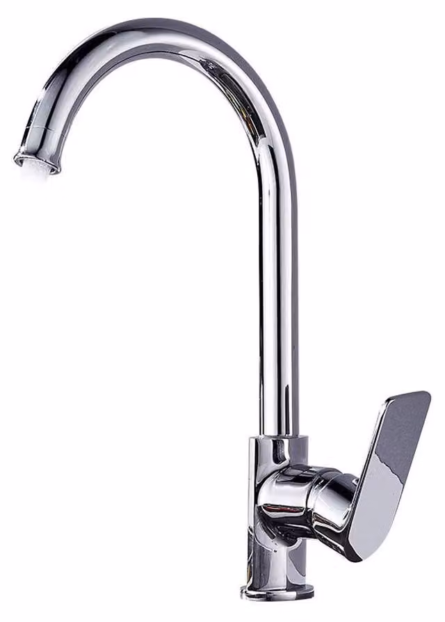 Solidchoice - Rubinetto da cucina interamente in ottone, con design anti-schizzi