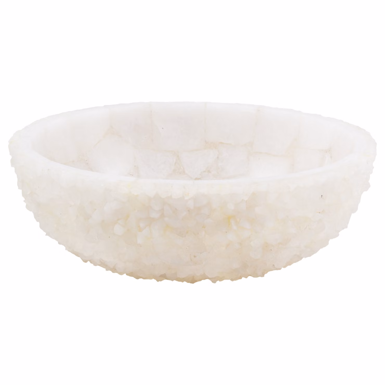 Lavabo in geode di quarzo cristallino 45 x 45 x 15