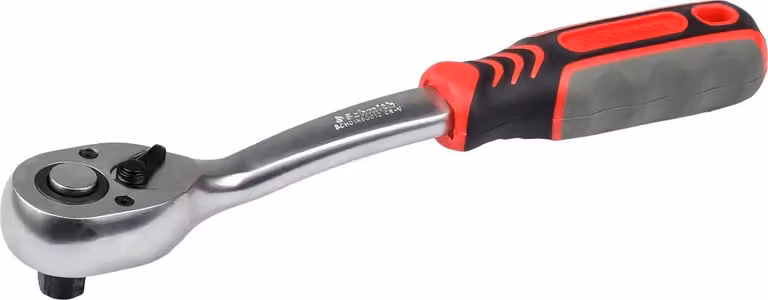 Schmith Profi, chiave a cricchetto reversibile 1/2", modello standard, codice SCH01N60012, 72 denti, acciaio CrV, ideale per l'uso in officina, chiave a cricchetto, utensile, chiave a bussola a cricchetto