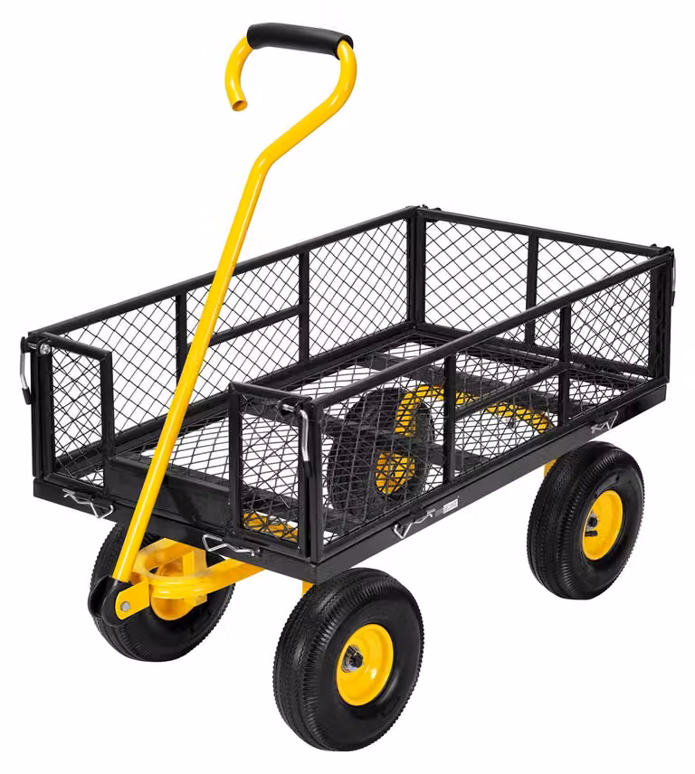Carrello da giardino pieghevole ad alta capacità