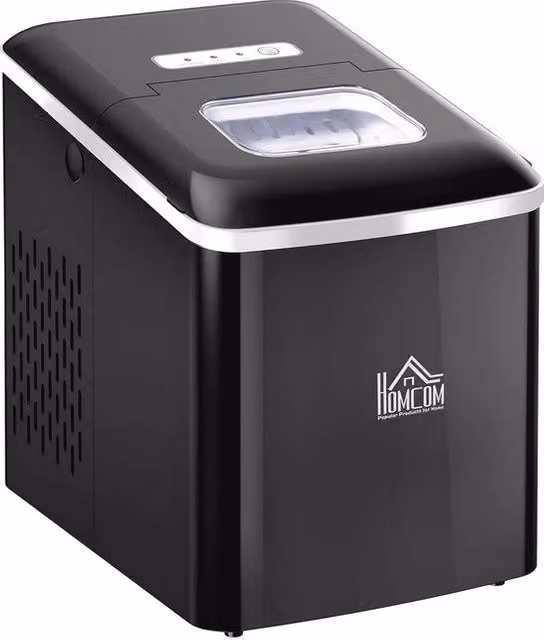 Macchina per confezionare cubetti di ghiaccio portatile con serbatoio acqua da 1,8L, produzione di ghiaccio rapida e pulizia automatica
