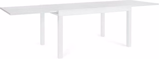 Tavolo Allungabile da Esterno 135-270x90x75h cm in Alluminio Cliv Bianco