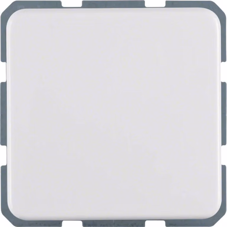 Presa Hager SCHUKO WWS1111PW con coperchio ribaltabile, da incasso, IP44, finitura lucida
