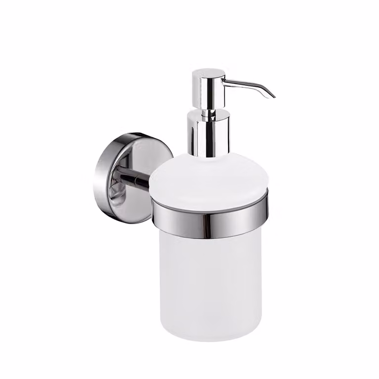 Dosasapone da muro in acciaio inox AISI 304 Gedy 5081 serie PROJECT Cromato
