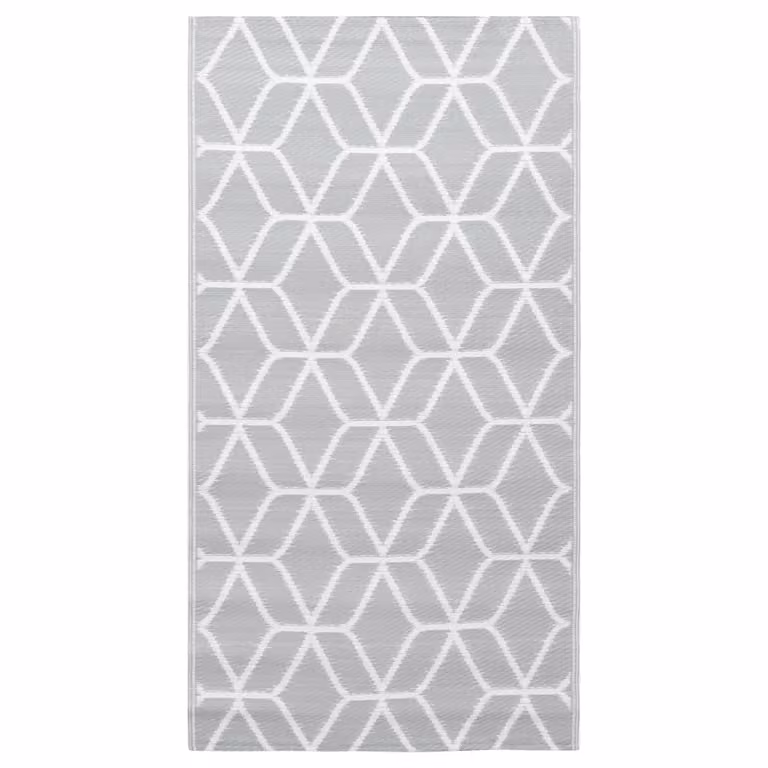 Tappeto da Esterni ARAKIL Grigio 160x230 cm in PP