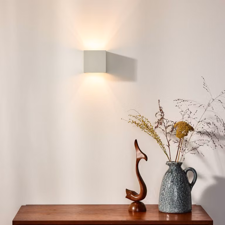 Lucide Applique da parete Xio, dimmerabile, Bianco / Opale, Soggiorno / Sala da pranzo, Alluminio, Moderno, Applique