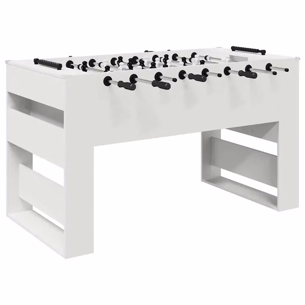 Tavolo da Foosball vidaXL Bianco in Legno Multistrato L: 146,5 cm, P: 74 cm, H: 85 cm – 2